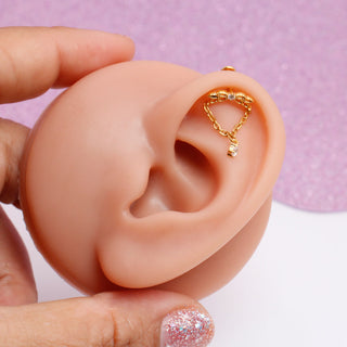 Piercing Colgante Ramito Dorado