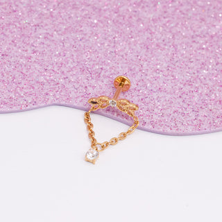 Piercing Colgante Ramito Dorado
