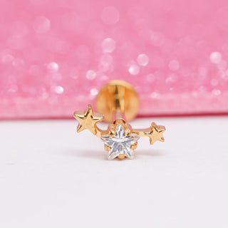 Piercing Estrella Polar 1era Perforación Titanio