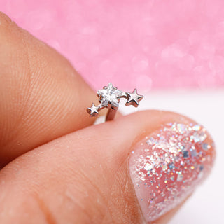 Piercing Estrella Polar 1era Perforación Titanio