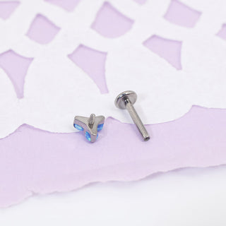 Piercing Zafiro Silver 1era Perforación Titanio