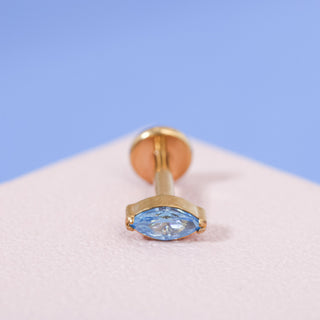 Piercing Blue Titanio