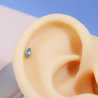 Piercing Blue Titanio