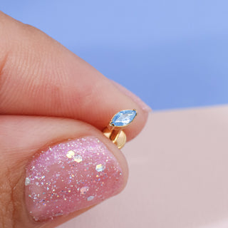 Piercing Blue Titanio