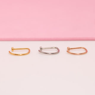 Piercing G Ring Nariz Titanio