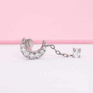 Piercing Luna Estelar Colgante Titanio