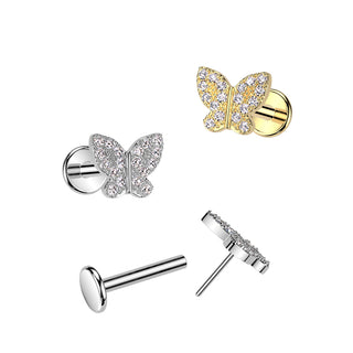 Piercing Mariposa Zirconias