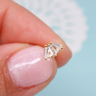 Piercing Zirconia Alba Plata925