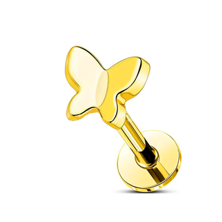 Piercing Mariposa Gold Titanio