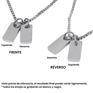 Collar Plaquitas Mini Personalizado
