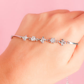 Pulsera Flores con Zirconias