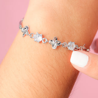 Pulsera Flores con Zirconias