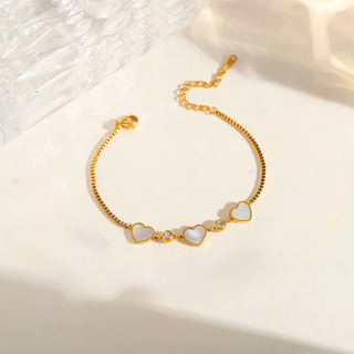 Pulsera Corazón de Nácar
