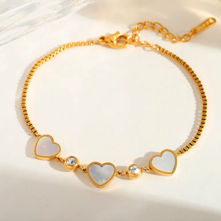 Pulsera Corazón de Nácar