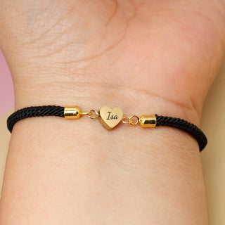 Pulsera Corazón Nylon Personalizado