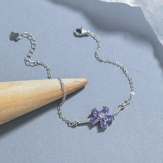 Pulsera Violeta Glam Plata925