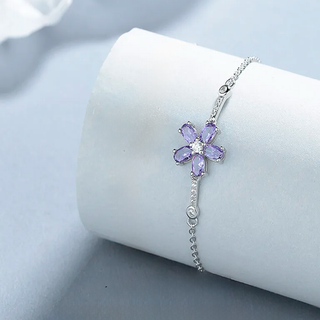 Pulsera Violeta Glam Plata925