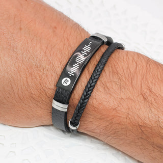 Pulsera Nexus Negra Personalizada para Hombre
