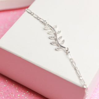 Pulsera Ajustable Hojitas Plata 925