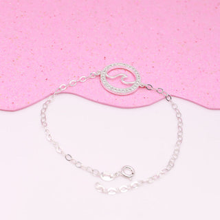 Pulsera Ajustable Mar Plata 925