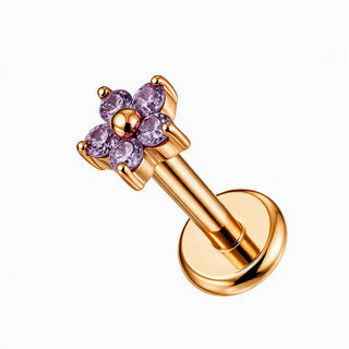 Piercing Mini Florecita Titanio