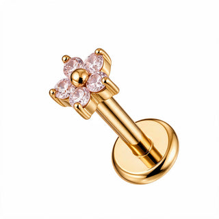 Piercing Mini Florecita Titanio