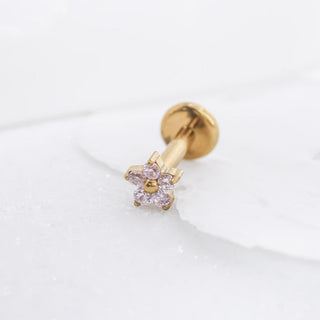 Piercing Mini Florecita Titanio
