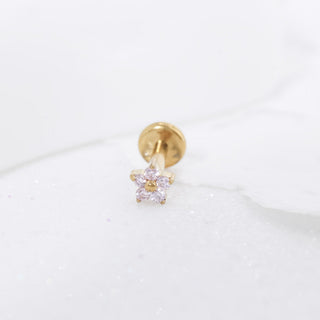 Piercing Mini Florecita Titanio