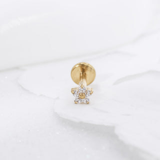 Piercing Mini Florecita Titanio