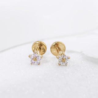 Piercing Mini Florecita Titanio