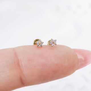 Piercing Mini Florecita Titanio