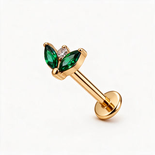 Piercing Esmeralda Glow Titanio