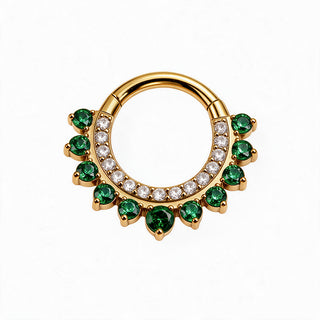 Piercing Green Aura Titanio