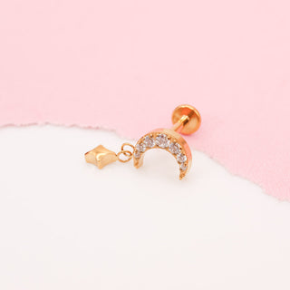 Piercing Luna Brillante Titanio