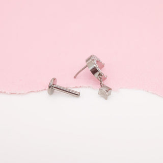 Piercing Luna Brillante Titanio