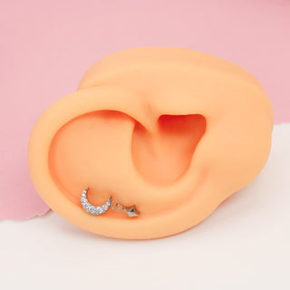Piercing Luna Brillante Titanio