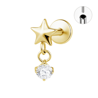 Piercing Star Shine Titanio