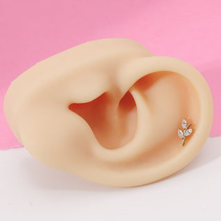 Piercing Botánica Dorada Titanio