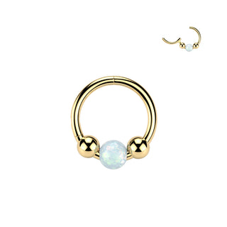 Piercing Opal Glow Daith y Séptum