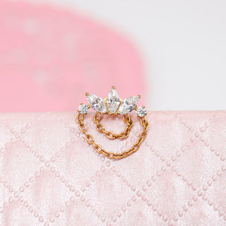 Piercing Crown Gold Titanio