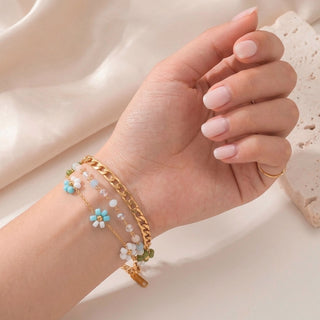Pulsera Celeste Bloom