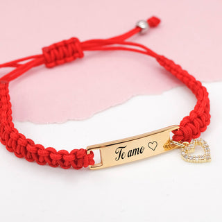 Pulsera Red Love Personalizado