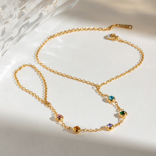Pulsera con Anillo Rainbow Shine