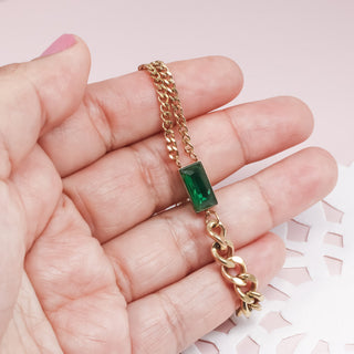 Pulsera Asimétrica Verde