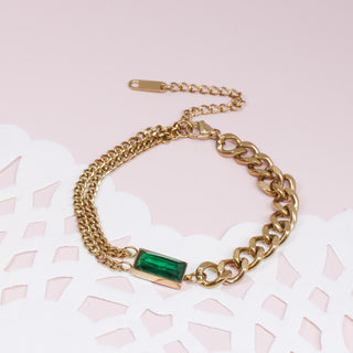 Pulsera Asimétrica Verde
