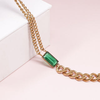 Pulsera Asimétrica Verde
