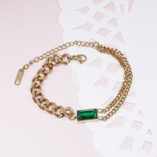 Pulsera Asimétrica Verde