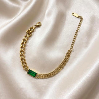 Pulsera Asimétrica Verde