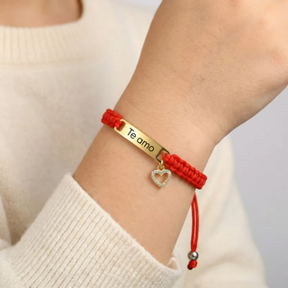 Pulsera Red Love Personalizado