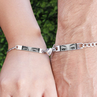 Pulseras de Pareja Together con Imán Personalizada